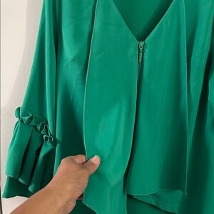 Samuel Dong Vibrant Green Blouse